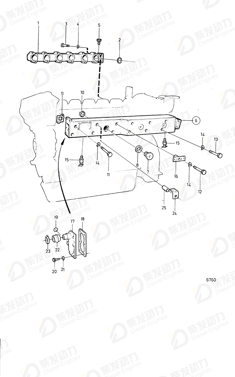 volvo penta Bracket 822546 Drawing volvo penta Bracket 822546 Drawing
